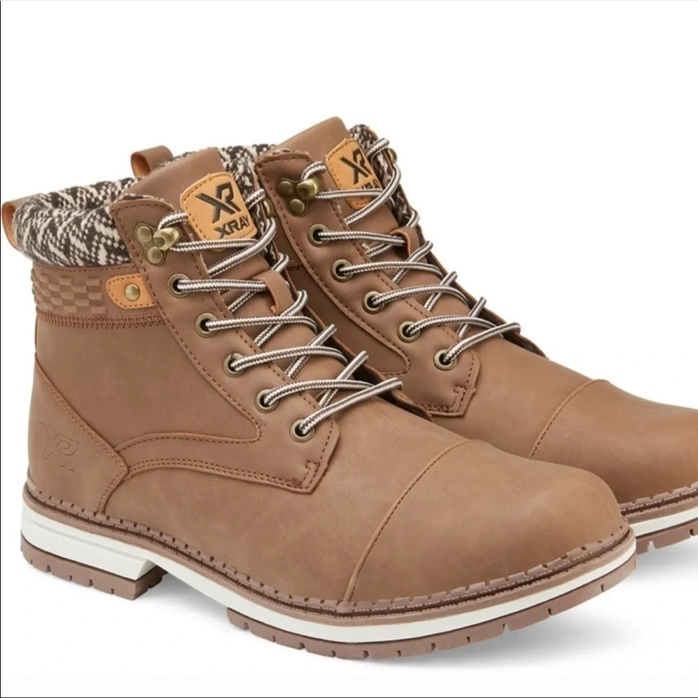 NWT Mens Xray Ruslan brown warm workbook hiking walking boot size 13
